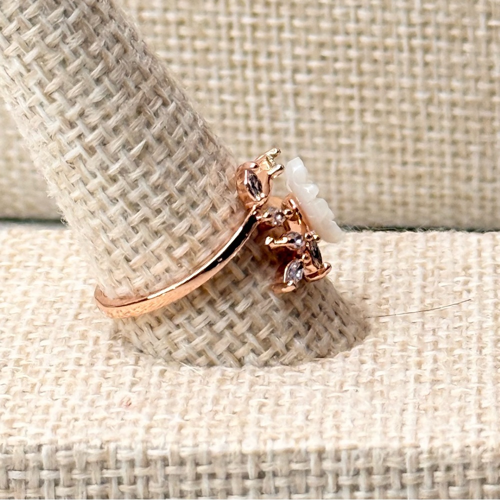 Hollywood Sensation Adjustable Cherry Blossom Ring size 6 - Picture 2 of 5